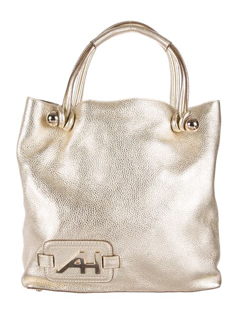 the metallic textured mini box bag|metallic leather tote.